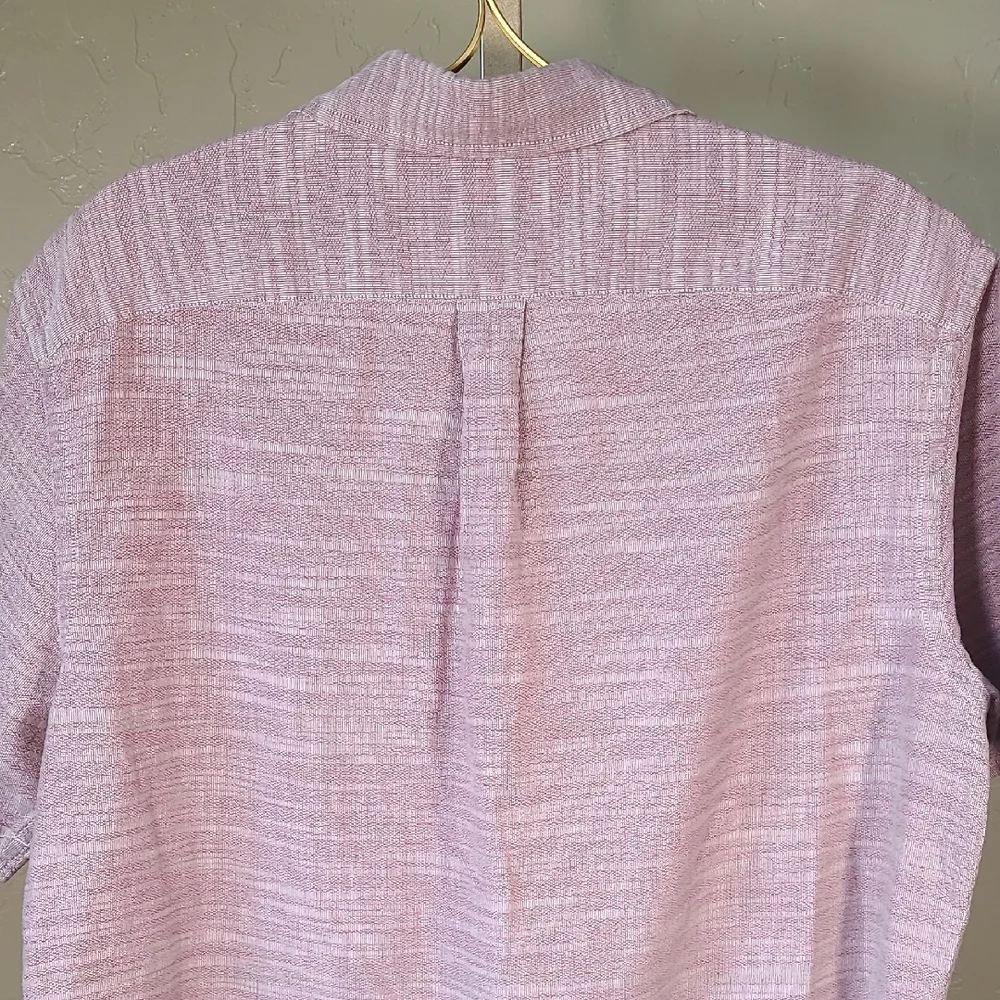 Banana Republic Red Casual Button Up Shirt 100% Cotton Large